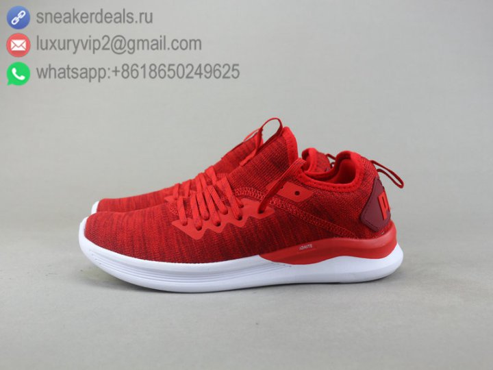 Puma IGNITE Limitless Men Running Shoes Classic Red Size 40-45